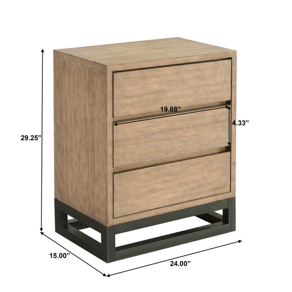 Mercury Row® Joshua Solid Wood Nightstand & Reviews Wayfair